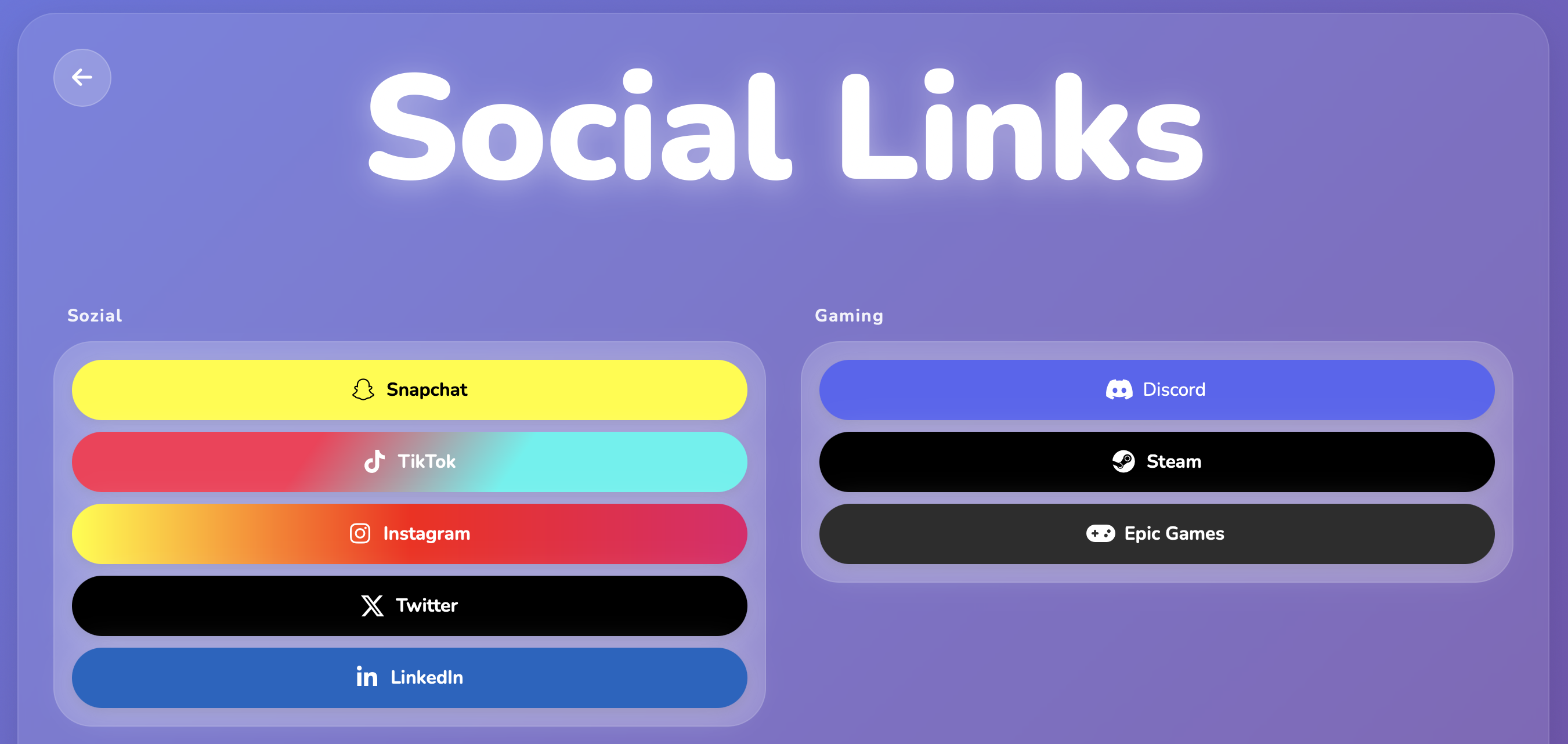 Meine Social Links